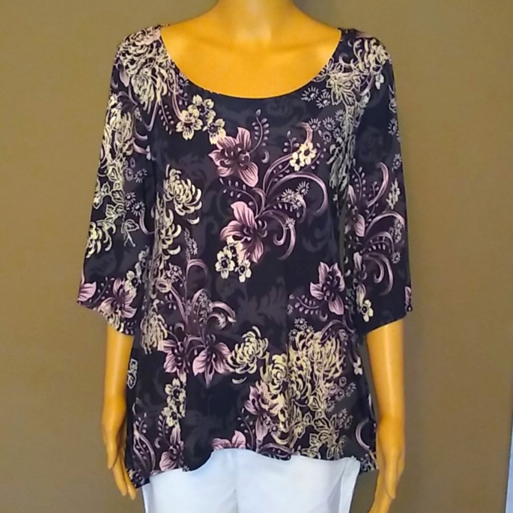 Floral print tunic